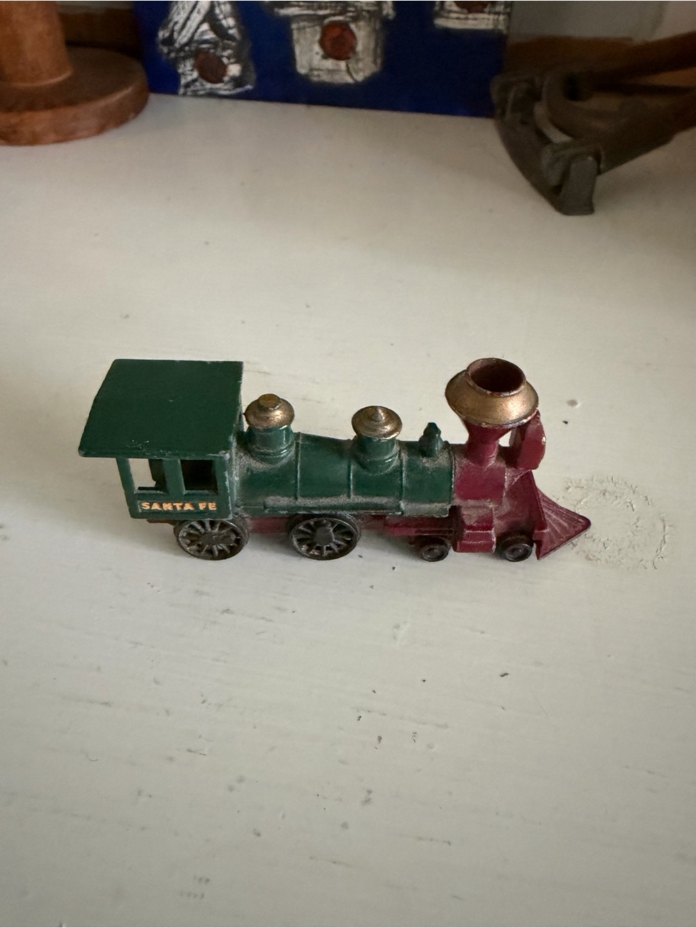 Matchbox Green and Red Toy Train Engine - Classic Kids Toy
